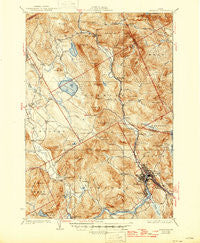 Rumford Maine Historical topographic map, 1:62500 scale, 15 X 15 Minute, Year 1930