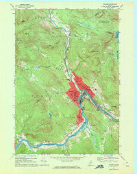 Rumford Maine Historical topographic map, 1:24000 scale, 7.5 X 7.5 Minute, Year 1969