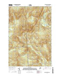 Rump Mountain Maine Current topographic map, 1:24000 scale, 7.5 X 7.5 Minute, Year 2014