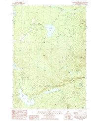 Saddleback Mountain Maine Historical topographic map, 1:24000 scale, 7.5 X 7.5 Minute, Year 1985