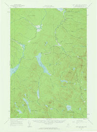 Saint John Pond Maine Historical topographic map, 1:62500 scale, 15 X 15 Minute, Year 1958