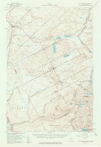 Saint Zacharie Maine Historical topographic map, 1:62500 scale, 15 X 15 Minute, Year 1957