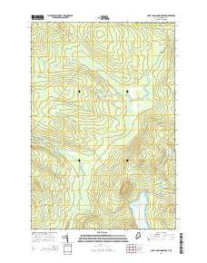 Saint John Pond Depot Maine Current topographic map, 1:24000 scale, 7.5 X 7.5 Minute, Year 2014