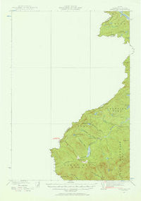 Sandy Bay Maine Historical topographic map, 1:62500 scale, 15 X 15 Minute, Year 1927