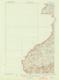 Sandy Bay Maine Historical topographic map, 1:62500 scale, 15 X 15 Minute, Year 1930