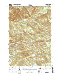Sangerville Maine Current topographic map, 1:24000 scale, 7.5 X 7.5 Minute, Year 2014