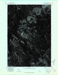 Saponac SW Maine Historical topographic map, 1:24000 scale, 7.5 X 7.5 Minute, Year 1975