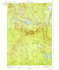 Saponac Maine Historical topographic map, 1:62500 scale, 15 X 15 Minute, Year 1934