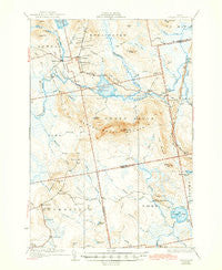 Saponac Maine Historical topographic map, 1:62500 scale, 15 X 15 Minute, Year 1934