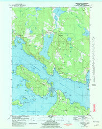 Sargentville Maine Historical topographic map, 1:24000 scale, 7.5 X 7.5 Minute, Year 1981