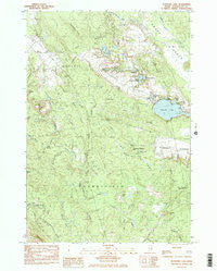 Schoodic Lake Maine Historical topographic map, 1:24000 scale, 7.5 X 7.5 Minute, Year 1984