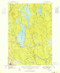 Schoodic Maine Historical topographic map, 1:62500 scale, 15 X 15 Minute, Year 1949