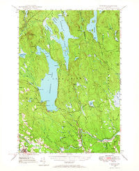 Schoodic Maine Historical topographic map, 1:62500 scale, 15 X 15 Minute, Year 1947