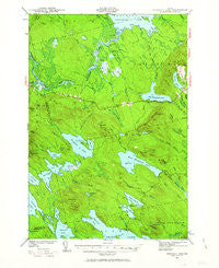 Scraggly Lake Maine Historical topographic map, 1:62500 scale, 15 X 15 Minute, Year 1941