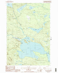 Sebec Lake West Maine Historical topographic map, 1:24000 scale, 7.5 X 7.5 Minute, Year 1988