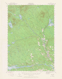 Sebec Maine Historical topographic map, 1:62500 scale, 15 X 15 Minute, Year 1940