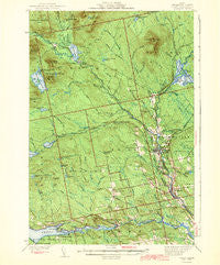 Sebec Maine Historical topographic map, 1:62500 scale, 15 X 15 Minute, Year 1943