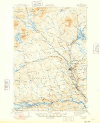 Sebec Maine Historical topographic map, 1:62500 scale, 15 X 15 Minute, Year 1943