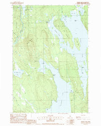 Seboeis Lake Maine Historical topographic map, 1:24000 scale, 7.5 X 7.5 Minute, Year 1988