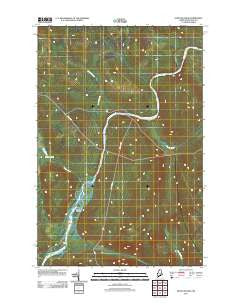 Seven Islands Maine Historical topographic map, 1:24000 scale, 7.5 X 7.5 Minute, Year 2011