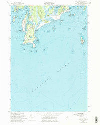 Small Point Maine Historical topographic map, 1:24000 scale, 7.5 X 7.5 Minute, Year 1957