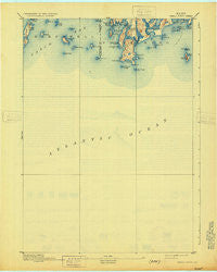 Small Point Maine Historical topographic map, 1:62500 scale, 15 X 15 Minute, Year 1893