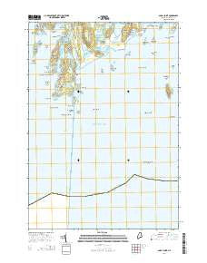 Small Point Maine Current topographic map, 1:24000 scale, 7.5 X 7.5 Minute, Year 2014