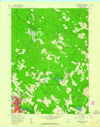 Somersworth New Hampshire Historical topographic map, 1:24000 scale, 7.5 X 7.5 Minute, Year 1958