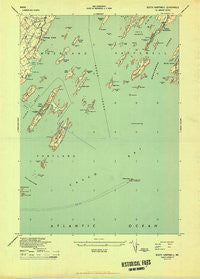 South Harpswell Maine Historical topographic map, 1:24000 scale, 7.5 X 7.5 Minute, Year 1944