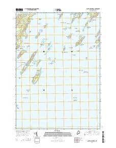 South Harpswell Maine Current topographic map, 1:24000 scale, 7.5 X 7.5 Minute, Year 2014