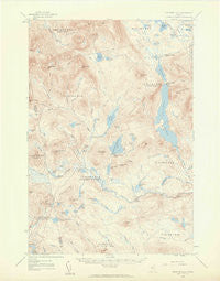 Spencer Lake Maine Historical topographic map, 1:62500 scale, 15 X 15 Minute, Year 1958
