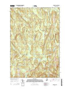 Springfield Maine Current topographic map, 1:24000 scale, 7.5 X 7.5 Minute, Year 2014