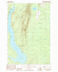 Squa Pan Lake East Maine Historical topographic map, 1:24000 scale, 7.5 X 7.5 Minute, Year 1984
