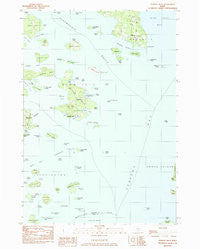 Stinson Neck Maine Historical topographic map, 1:24000 scale, 7.5 X 7.5 Minute, Year 1983