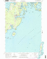 Tenants Harbor Maine Historical topographic map, 1:24000 scale, 7.5 X 7.5 Minute, Year 1955