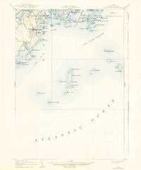 Tenants Harbor Maine Historical topographic map, 1:62500 scale, 15 X 15 Minute, Year 1906