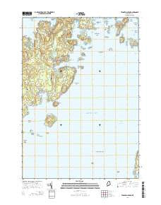 Tenants Harbor Maine Current topographic map, 1:24000 scale, 7.5 X 7.5 Minute, Year 2014