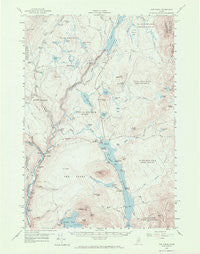 The Forks Maine Historical topographic map, 1:62500 scale, 15 X 15 Minute, Year 1956