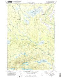 Tunk Mountain Maine Historical topographic map, 1:24000 scale, 7.5 X 7.5 Minute, Year 1982