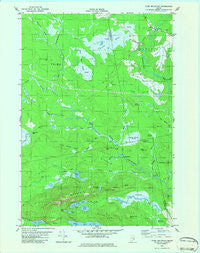 Tunk Mountain Maine Historical topographic map, 1:24000 scale, 7.5 X 7.5 Minute, Year 1982