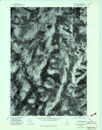 Twin Peaks Maine Historical topographic map, 1:24000 scale, 7.5 X 7.5 Minute, Year 1977