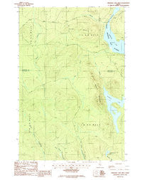 Umsaskis Lake West Maine Historical topographic map, 1:24000 scale, 7.5 X 7.5 Minute, Year 1986