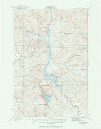 Umsaskis Lake Maine Historical topographic map, 1:62500 scale, 15 X 15 Minute, Year 1932