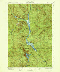 Umsaskis Lake Maine Historical topographic map, 1:62500 scale, 15 X 15 Minute, Year 1935