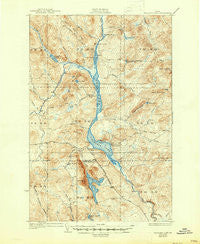 Umsaskis Lake Maine Historical topographic map, 1:62500 scale, 15 X 15 Minute, Year 1935