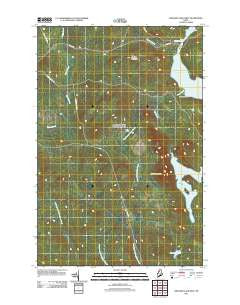 Umsaskis Lake West Maine Historical topographic map, 1:24000 scale, 7.5 X 7.5 Minute, Year 2011
