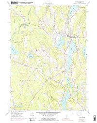 Union Maine Historical topographic map, 1:24000 scale, 7.5 X 7.5 Minute, Year 1965