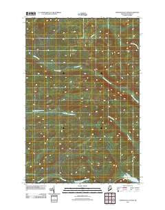 Upper McNally Pond Maine Historical topographic map, 1:24000 scale, 7.5 X 7.5 Minute, Year 2011