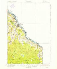 Van Buren Maine Historical topographic map, 1:62500 scale, 15 X 15 Minute, Year 1934
