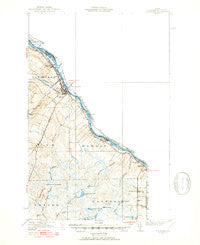 Van Buren Maine Historical topographic map, 1:62500 scale, 15 X 15 Minute, Year 1951